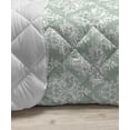 thumbnail image 3 of Abstract Down Alternative Comforter, Rhythmic Flowers Leaves Minimalist Blossom on Plain Backdrop Illustration, Microfiber Quilt for All Season, 5 Sizes, White and Pale Grey, by Ambesonne, 3 of 3