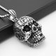 thumbnail image 3 of Collar Colgante de Cadena Cráneode Acero Inoxidable para Los Hombres, 3 of 5