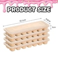 thumbnail image 4 of Bandeja para hielo de 4 piezas, de silicona de fácil liberación y bandeja para hielo flexible con tapa desmontable a prueba de derrames., 4 of 6