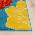 thumbnail image 3 of Well Woven StarBright Daisy Flowers Modern Floral Kids Rug Blue 3'3" x 5' Area Rug, 3 of 8