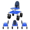 thumbnail image 2 of Rolling Gardening Seat, Height Adjustable Garden Work Seat with Wheels, Heavy Duty Garden Tool Cart with Storage Tray for Seniors Yard Patio Work, 330 Lbs Capacity, 2 of 7