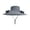 Light Blue, variant on Unisex Solar Powered Fan Sun Hat with Dual Fans for Fishing, Hiking, and Camping, Ventilated Wide Brim, UV Protection