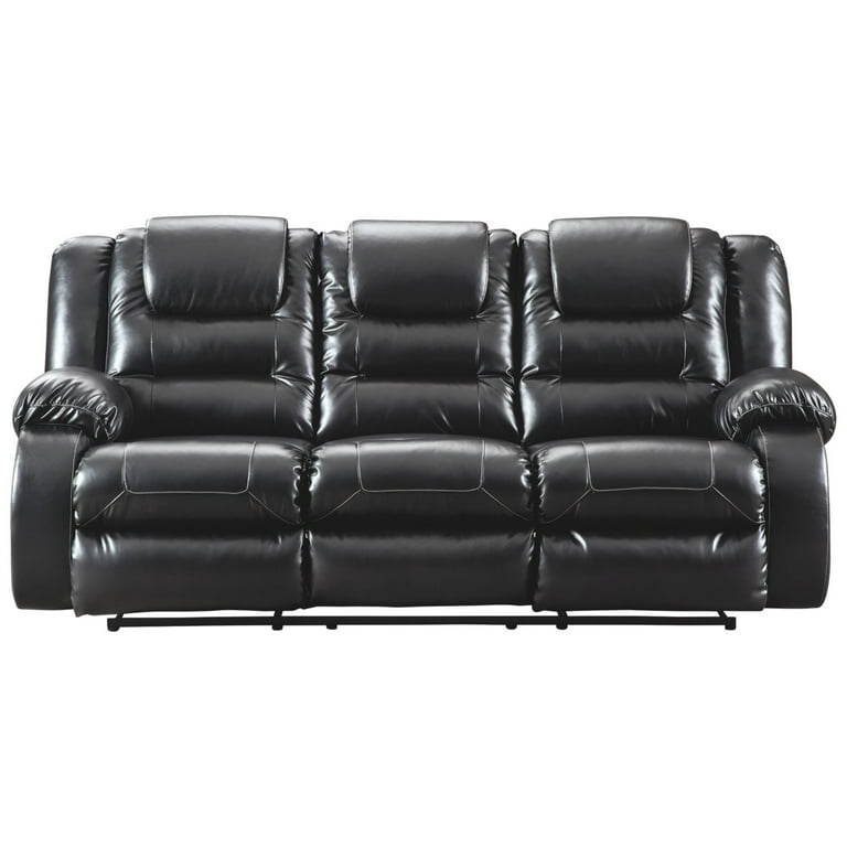 Signature Design by Ashley Vacherie Reclining Sofa in Black