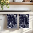 thumbnail image 7 of Navy Blue Coastal Kitchen Towels Set of 3, Starfish Coral Summer Beach Ocean Absorbent Dish Towels for Kitchen, Microfiber Hand Towel, Quick Drying Tea Towel for Cleaning Decorative Dishcloths, 7 of 7
