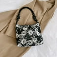 thumbnail image 6 of ibiyuan Canvas Crossbody Bags For Women Women Buckle Strap Pattern Print Canvas Shoulder Bag Large Capacity Practical Daily Shopping Travel Purse, 6 of 9