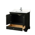 thumbnail image 2 of Wyndham Collection WCS202036SWHC2UNSMXX Deborah 36" Free Standing Single Basin Vanity Set, 2 of 7