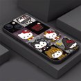 thumbnail image 3 of Phone Case For iphone 15 14 12 Pro 13 Mini 11 Pro Max SE XS X 8 XR 6s 7 14 Plus 5s Soft Cover Shell Hello Kitty Pink Cartoon Cat LXY, 3 of 7
