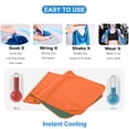 thumbnail image 5 of Serviette Rafraîchissante pour le Cou Serviette de Sport Yoga Jogging Accessoire de Gym pour Randonnée Cyclisme, Orange, 5 of 5