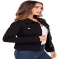 thumbnail image 2 of SKYLINEWEARS Women Denim Jacket Button UP Long Sleeve Ladies Stretch Trucker Jean Jackets, 2 of 5