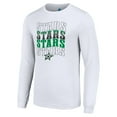 thumbnail image 2 of Men's Starter White Dallas Stars Four Team Name Logo Long Sleeve Graphic T-Shirt, 2 of 3