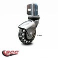 thumbnail image 2 of 3 Inch Bright Chrome Polyurethane Caster – Corner Mount Bracket – SCC, 2 of 2