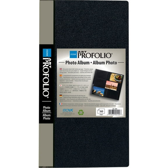 Itoya Slim Profolio 4 x 6" Photo Album (360 Photos) OL-360BK