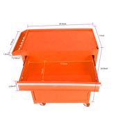 Holaki Detachable 5 Drawer Tool Chest with Bottom Cabinet and one Adjustable Shelf--Orange