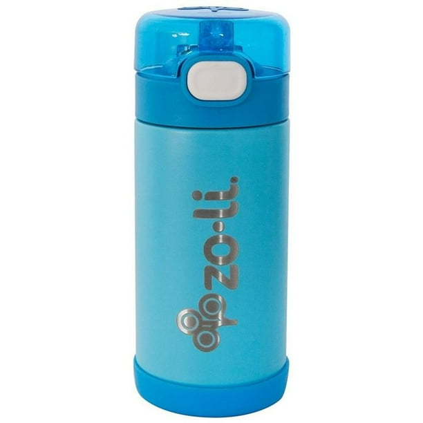 Zoli Pow Squeak 10 Oz Insulated Water Bottle, Blue