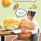 thumbnail image 5 of Almohada de felpa para alimentos, simulación de forma de hamburguesa de pan, cojín trasero Lumbar suave, almohada con forma de hamburguesa de pan, diseño de última generación, 5 of 8