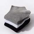 thumbnail image 4 of Calcetines tobilleros con costura en los dedos 10 pares negros, 4 of 5