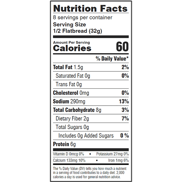 Joseph's Low Net Carb Flax Lavash Bread, 1 Pack, 4 Count, 9oz (Pack of 4)
