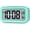 Mint, variant on Night Light Digital Alarm Clock Battery Operated with Indoor Temperature, Desk Small Clock (Black)