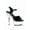 Black and Clear, variant on Ellie Shoes E-601-Juliet-C 6" Heel Womens Sandal With Clear Bottom. 9 / Red/Clear