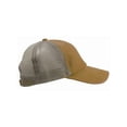 thumbnail image 3 of Top Headwear Wholesale Dozen Pigment Dyed Adjustable Trucker Hat, Gold/Khaki, 3 of 5