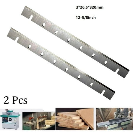 

BCLONG 2pcs 12-5/8 HSS Planer Blades for DW733 DW7332 Planer for Woodworking
