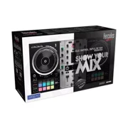 Hercules DJControl Inpulse 500 Silver Edition – 2-Deck DJ Controller with Audio Interface