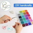 thumbnail image 3 of Graflsoa DIY Beading Kit with Lobster Clasps, Rings, String & Scissors - 2MM Multicolor Beads for Creative Crafting, 3 of 6