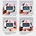 thumbnail image 4 of Digital Kitchen Timer Cute Cartoon Animal Countdown Timer with Strong Magnet Back Stand Loud Alarm Large Screen Clock for Time Management Workout Baking Egg, 4 of 6