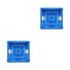 thumbnail image 1 of Billuyoard Caja posterior de cableado Mano de obra Caja de enchufe de tamaño compacto Contenedor de alambre multicolor Cajas internas montadas en Azul 2Conjunto, 1 of 6