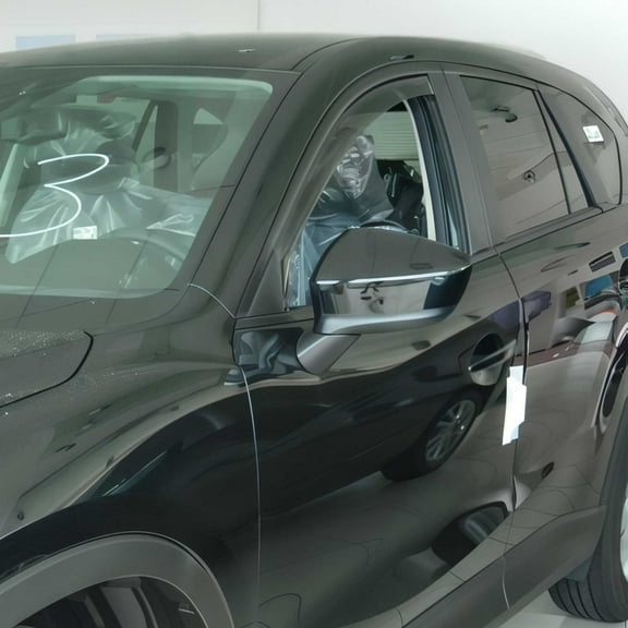 Window Visor Vent Rain Guard Deflector for Mazda CX-5 2013-2016 Black Smoke 2Pcs