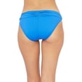 thumbnail image 3 of La Blanca CHINA BLUE Shirred Banded Hipster Bikini Swim Bottoms, US 8, 3 of 3