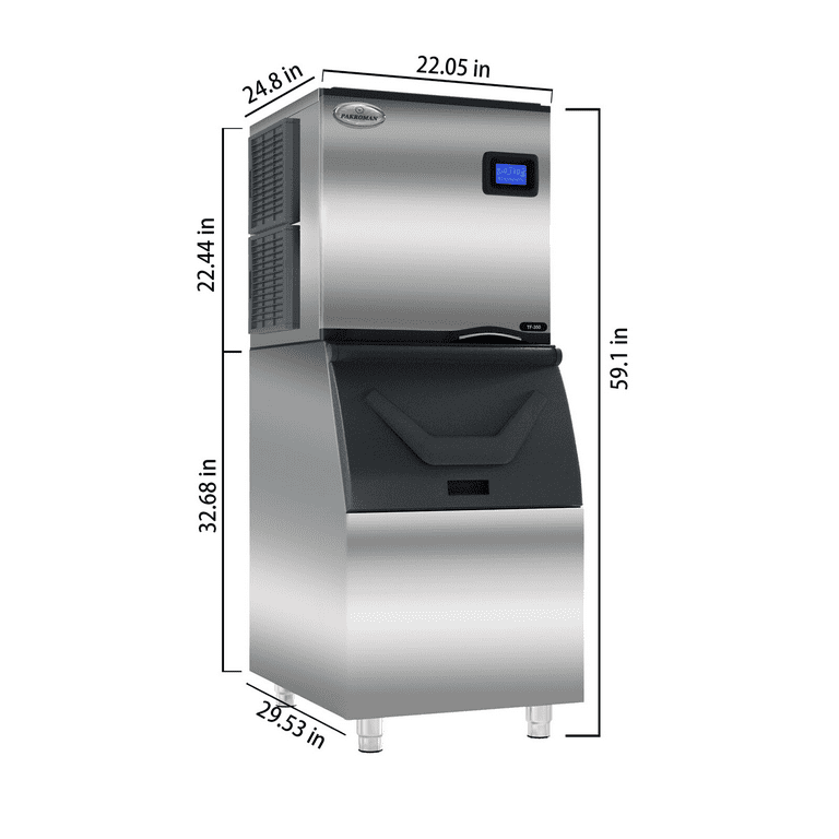ARLIME Máquina portátil para hacer hielo con autolimpieza, máquina de  cubitos de hielo de 26 libras/24 horas, 9 cubitos de hielo S/L listos en 6
