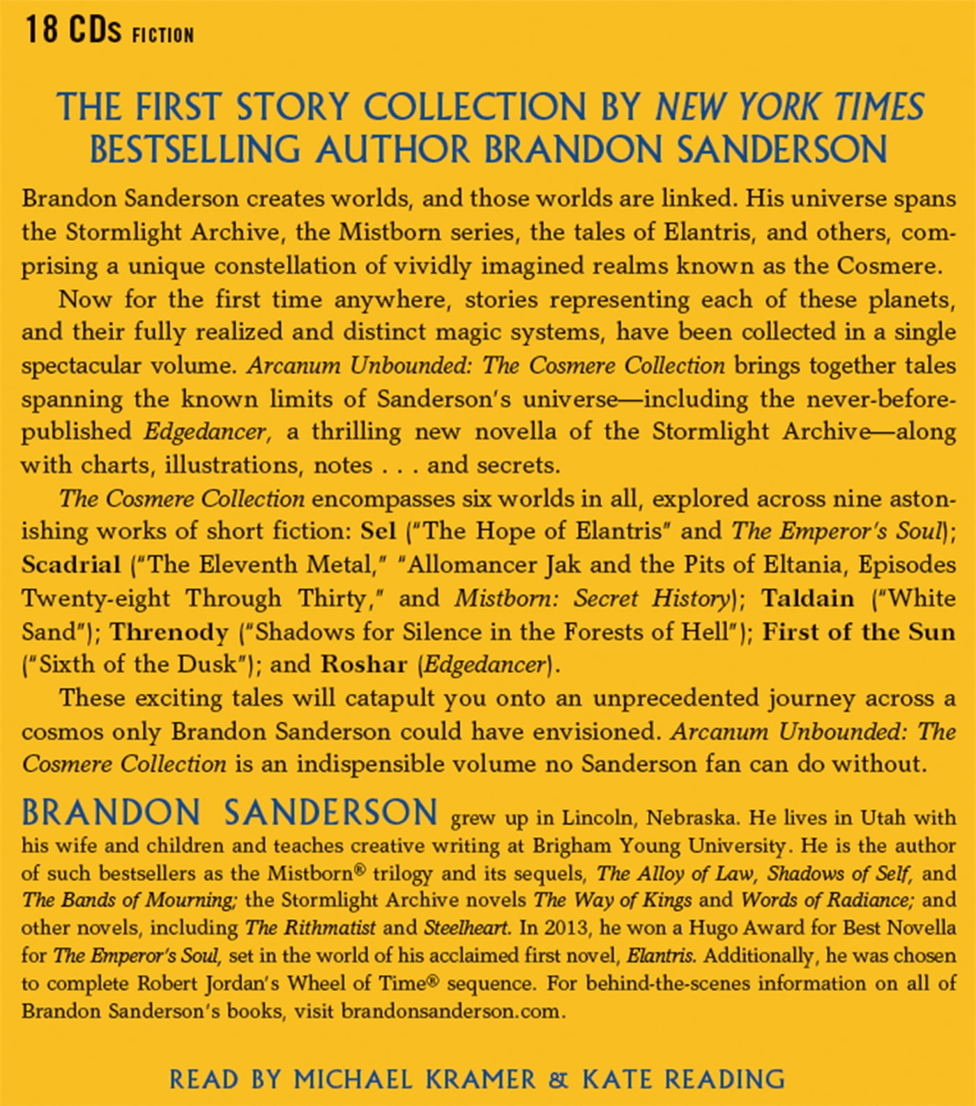 Arcanum Unbounded: The Cosmere Collection (CD-Audio)