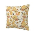 thumbnail image 2 of Wukai Groovy Floral Premium Polyester Fleece Pillow Covers with Hidden Zipper Closure,Luxuriously Soft and Durable-20"x20", 2 of 7