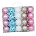 thumbnail image 4 of 40 adornos navideños colgantes de bolas con orificio para colgar, reutilizables, para el árbol de Navidad. Estilo B, 4 of 9