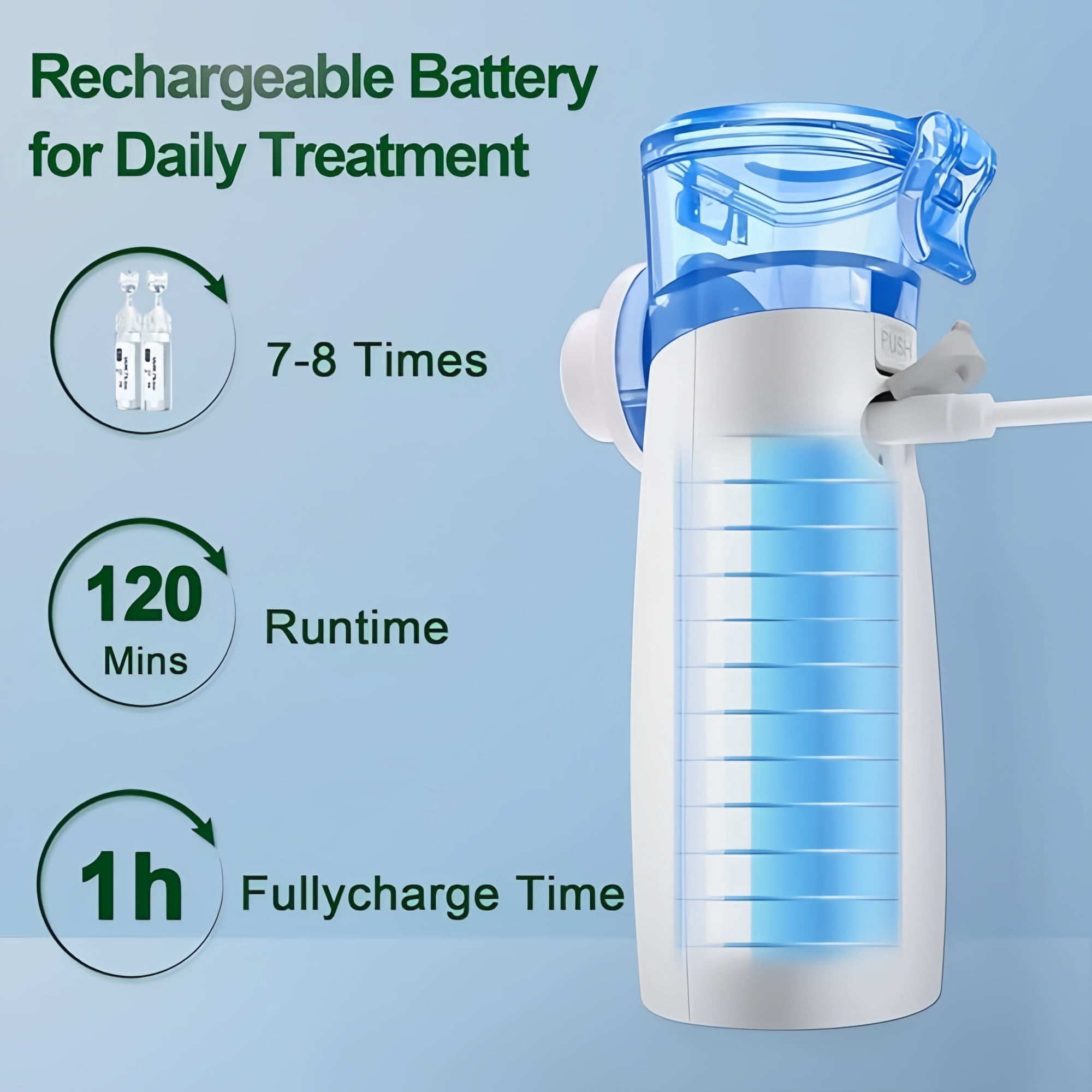 Portable Home Breathing Mist Humidifier, Complete with Accessories