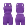 thumbnail image 6 of Wensltd Womens 2 Piece Summer Outfits Sleeveless Yoga Sport Tank Tops and Shorts, 6 of 8