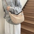 thumbnail image 6 of Women Casual Shoulder Bag Japanese Crossbody Bag Simple Dumplings Bag Korean Styles Messengers Bag for Daily Travel, 6 of 9