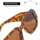 thumbnail image 5 of Gafas de sol con montura cuadrada, gafas de montura cuadrada con borde cortado de plástico personalizadas, gafas de sol de pierna ancha personalizadas Adepaton BST3009341-2, 5 of 6