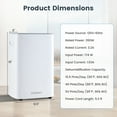 thumbnail image 3 of Costway 52 Pint Dehumidifier for Basement 4500 Sq. Ft Portable Dehumidifier 24H Timer, 3 of 9