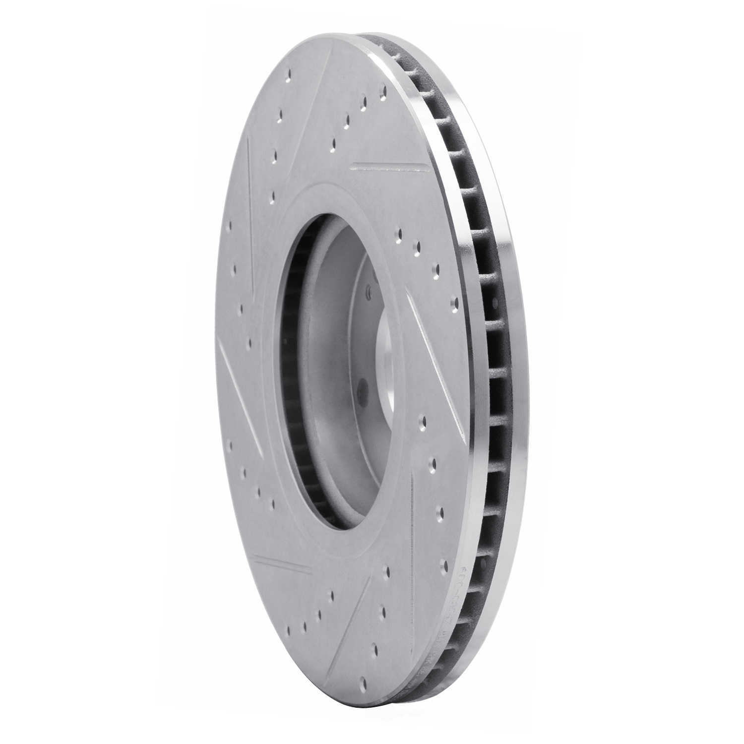 Dynamic Friction Company 631-03047R DFC Brake Rotor - Drilled And Slotted - Silver