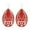 Burgundy, variant on Morocco Teardrop Wood Statement Earrings Ethnic Solid Floral Wooden Jewelry Gift