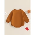 thumbnail image 3 of Newborn Baby Girls Halloween Clothes Pumpkin Patch Oversized Sweatshirt Romper Jumpsuit One Piece Fall Outfits 0-18M, 3 of 8