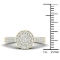 thumbnail image 4 of 1/2Ct TDW Diamond 10K Yellow Gold Round Halo Engagement Ring, 4 of 4