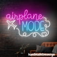thumbnail image 2 of Handmadetneonsign Airplane Mode Neon Sign, Traveling Led Light, Plane Wall Art Decor, Home Wall Decor 69130, 2 of 5