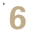 thumbnail image 1 of Gold Acrylic Numeral Door Plaque Modern Self-adhesive Door Plate Number Hotel Home Sticker Address House Drawer Sign Label, 1 of 1