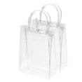 thumbnail image 1 of 10 bolsas de regalo de PVC transparente reutilizables, mini bolso de plástico transparente con asa para fiesta de boda, 1 of 5