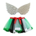 thumbnail image 4 of Huowey Girls Tutu Skirt Heart Sequins Polka Dot Ruffles Cute Bow Elastic Waist Layered Tulle Skirts With Sparkly Headband Performance Festive Valentine Party Dancewear Set,Green,6-8 Years, 4 of 4