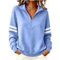 thumbnail image 5 of cocolona Fall Sweatshirts for Women Half Zip Pullover Long Sleeve Trendy Casual Tops, 5 of 6