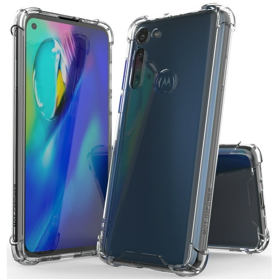 Case for Moto G8 Power, Clear [Aquaflex] Transparent Flexible TPU [Shock Absorbing] Cover for Motorola Moto G8 Power
